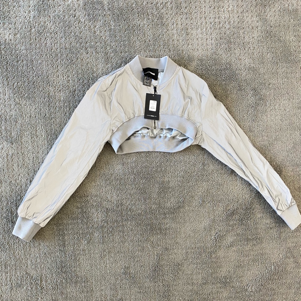 Fashion nova | run the streets reflective bomber